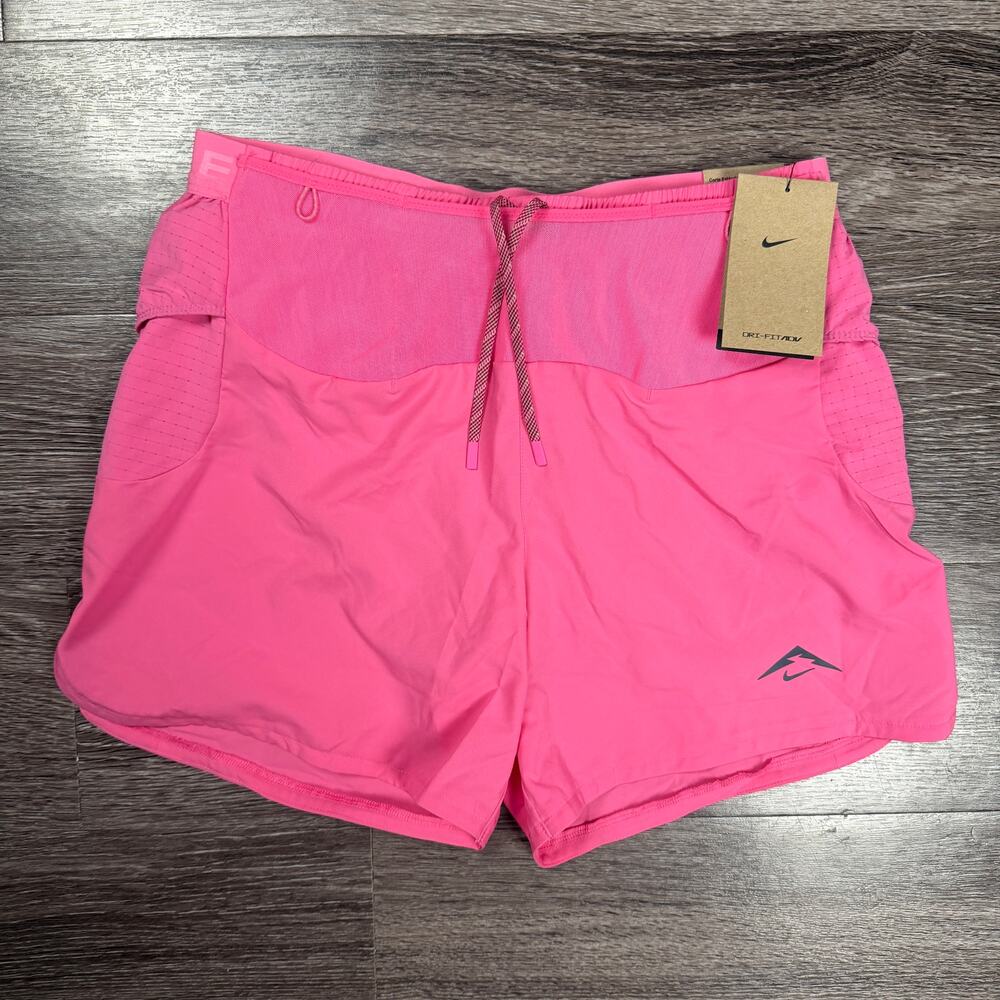 Nike Trail Second Sunrise 5” Dri-FIT Brief Lined Shorts Pink Small HJ3572-684 S